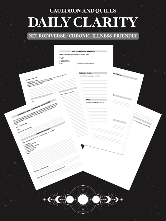 Daily Clarity Worksheet