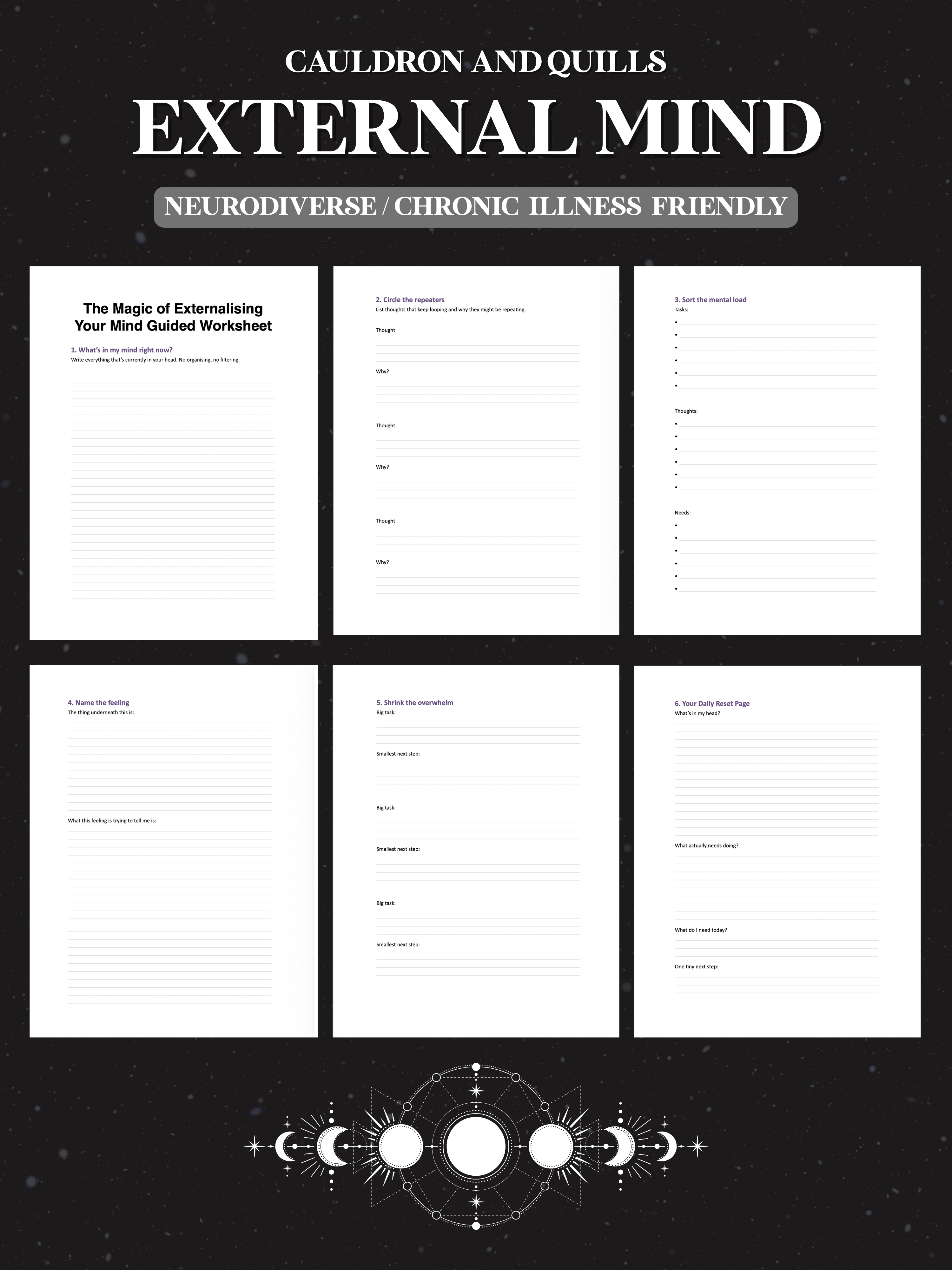 External Mind Worksheet – Cauldron & Quills